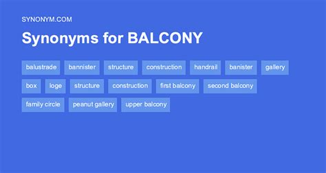 balcony synonym|fancy balcony.